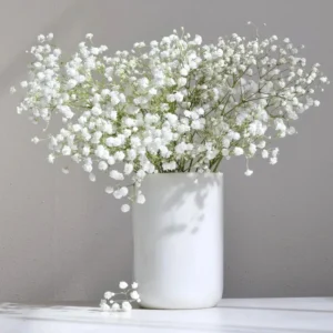 Künstliche Plastik-Schleierkrautblumen für Garten, Party, Hof, Zuhause, Vasen, Tisch, Hochzeit, Brautstrauß, DIY-Geschenke und Accessoires