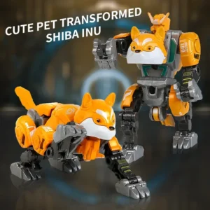 2 In1 Transformation Robot Toy Deformation Dog Transforming Mecha Robot Deformation Action Figure Model Toys Deformed Robot