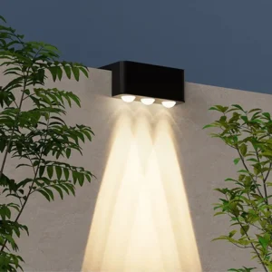 1/2/4 Stück Solar-Wandleuchten für den Außenbereich, wasserdicht, Garten-Stufenbeleuchtung für Hof, Zaun, Treppe, Weg, Dekoration, Solarleuchten für den Außenbereich