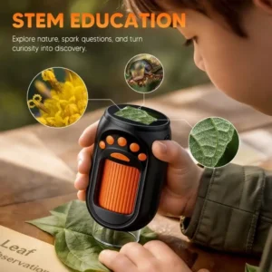 Portable Digital Viewer 2MP for Kids with Microscope Lens 1000X, LED Light, Manual Adjustment and Live Display Observation A2UB