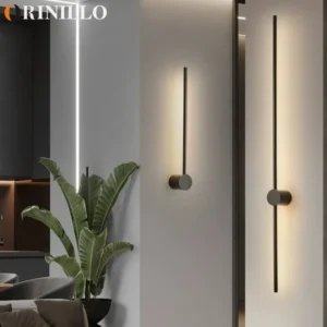 Moderne Minimalistische LED Rotierende Wandleuchte Innen Lange Wandlampe Wohnzimmer Schlafzimmer Hintergrund-Wandleuchte