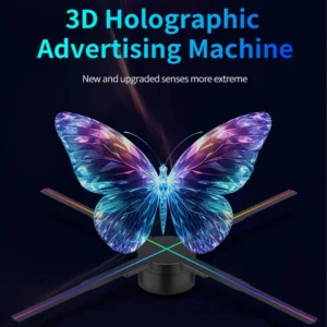 65 cm 3D Hologramm Projektor Fan Wifi LED Zeichen 3D Werbung Player für Business Store Shop Bar 3D Holographische Werbung Lichter