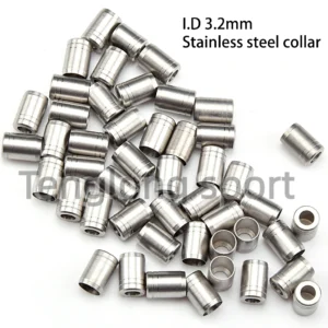 24 stücke Bogenschießen Pfeil Kragen Explosion-proof Ring 3,2mm Edelstahl Nock Punkt Kragen Für I.d 3,2mm Carbon Welle