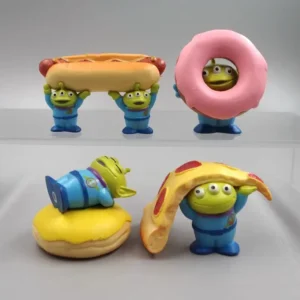 4 Stücke Disney Anime Toy Story Mini Pvc Lustige Actionfigur Alien Hot Dogs Pizza Kawaii Modell Diy Kuchen Dekor Kinder Geburtstagsgeschenke