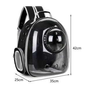 Pet cat carrying bag, pet backpack, breathable portable transparent backpack, pet transportation carrier, space capsule bag