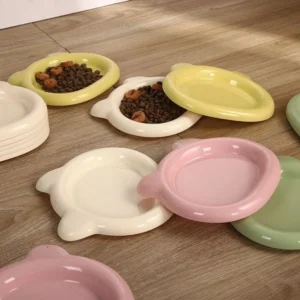 Robuste Katzennäpfe aus PP-Kunststoff, niedliche Ins-Kätzchenschüssel, kleiner Bär, Heimtierbedarf für Welpen, Katzen, Haus und Garten