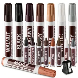 6-21Pcs Möbel Ausbesserung Kit Marker Marker Buntstifte Füllstoff Sticks Farbe Stift Holz Beschädigt Kratzer Reparatur Stifte