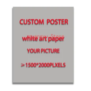 Maßgeschneidertes mattes weißes Kunstdruckpapier, Poster, Spiel, Anime-Poster, personalisierter Charakter, Haustier, Tier, moderne Kunst, Malerei, Dekoration