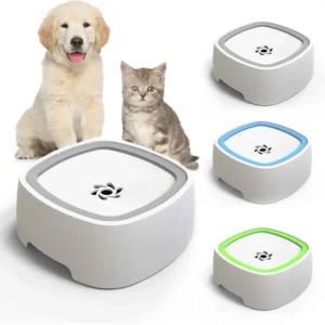 Cat Dog Water Bowl Anti-Overflow Non-Wetting Drinking Machine Carried Floating Slow Water Feeder Dispenser Pet Fountain