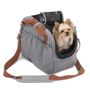 Portable Pet Dog Carrier Cat Travel Bag with Cover for Small Dogs Cats Puppies Soft-Sides Dog Car Seat Safe Bed Dog Handbag
