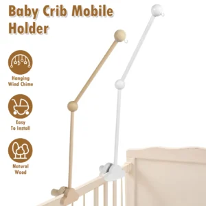 27 Zoll Babybett Mobiler Arm Holzbett Mobiler Halter Verstellbarer Winkel Kinderbett Mobiler Arm Rutschfester Kinderbett Mobiler Bettglockenhalter