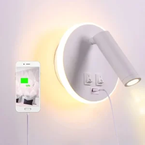 LED Wand leuchte neue Nachttisch Lesung moderne einfache kreative Schlafzimmer Wand leuchte kreativ mit USB Wohnzimmer Wohnkultur Lichter