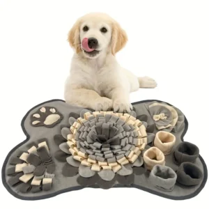 Haustier-Schnüffelmatte für Hunde, interaktive, langlebige Hunde-Trainingsmatte mit langsamer Fütterung für Futtersuche und langsames Essen