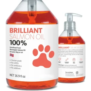 200ml Lachsöl für Haustiere, 21 Omega-Fettsäuren, Natürliches Nahrungsergänzungsmittel für Hunde und Katzen