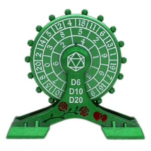 D+D Metall Fingertip Gyro Roulette Würfel für verschiedene Tischbrett- und Kartenspiele, DND Spinner Metallwürfel Set, Riesenrad Geschenk