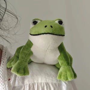 10 cm Kawaii grüner Frosch Plüschtier Magnetische Schulterpuppe Plüschtier Geschenk für Freundin Ostern und Halloween