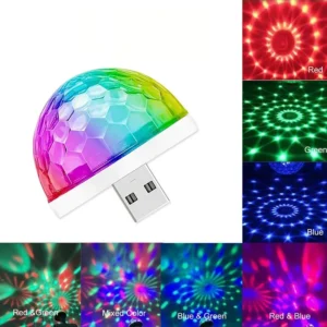 USB LED Disco DJBühne Auto Licht Tragbare Familie Party Ball Bunte Licht Bar Club Bühne Effekt Lampe Handy Beleuchtung