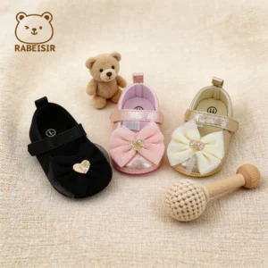 Baby Step Shoes Baby's First Pair of Toddler Shoes Baby Shoes Breathable Non-slip Girls Fashion Shoes Princess Lace Style