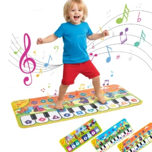 Piano Dance Mat for Kids 80*30cm Music Play Mat with Demo Songs Toddlers Floor Keyboard Musical Carpet Girl Boy Birthday Gifts