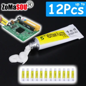 1-12Pcs Wärmeleitpaste Leitfähigen Kühlkörper Gips Viskose Klebstoff Für Chip VGA RAM LED IC Kühler Kühler kühlung Versiegelungen