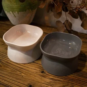 Feeder Container Cat Water Bowl Kitten Products Tilted Heightened Pet Feeder Bowl Pet Feeder Drinker Pet Supplies Cat Food Bowl
