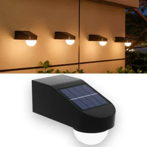 Solar-Zaunleuchten für den Außenbereich, IP65, wasserdichte Wandleuchten, Dämmerung bis Morgendämmerung, Deckleuchte für Hinterhofgeländer, Stufe, Terrasse, Treppengeländer
