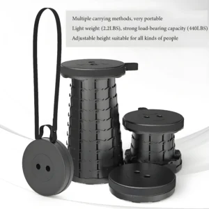 Foldable Mini Stool Handy Camp Seat Super Light Trekking Angling Outside Sports Beach stool Metro Bus Daily Transit