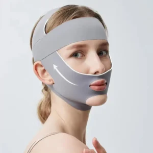 Breathable V-Shape Face Lifting Bandage Tighten & Firm Chin, Reduce Double Chin Anti-Sagging Slimming Strap for Daily Use