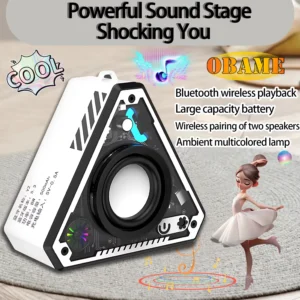 Tragbarer TWS Bluetooth-Lautsprecher Audio-Subwoofer Mini Kabelloser Portabler Lautsprecher HiFi-Musik Surround-Sound Outdoor-Lautsprecher