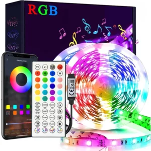 1M-40M RGB LED Streifen Lichter Musik Sync USB 5V Fernbedienung Led Band Flexible Lampe für Zimmer Party TV Schreibtisch Schlafzimmer Dekoration
