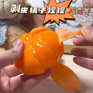 Orange Squishy Stress Relief Toy, Slow Rebound Creative Toy, Stress Reducing Magic Toy