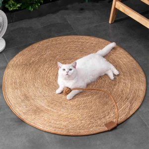 Katzenkratzer, Rattan-Matte, Brett, Katzenkratzer zum Schärfen von Nägeln, Schaber, Katzen, Baum, Katzenkratzbaum, Sofamatten, Möbelschutz