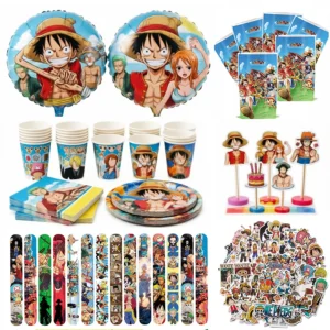 Hot One Piece Party Favor Bracelet Tinplate Badge Stickers Banner Spiral Classroom Rewards Birthday Souvenirs Decoration Toys