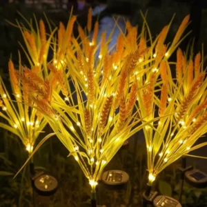 Solar-LED-Weizenlampe für Außenbereich, Wasserdichte Gartendekoration, Landschaftsbeleuchtung für Park, Platz und Hof