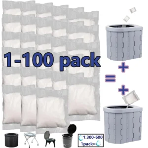 [No Need to Open the Portable | Stool Absorbent] 1-100 Pieces of Portable Fast Absorbing Stool Powder | Poo Powder Poo Gel