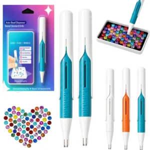 2027 Neuer Diamantkunst-Automatik-Perlenabgabe-Stift, geeignet für 2,8 mm runde Diamanten, langlebiger, wachsfreier, ergonomisch gestalteter Stift
