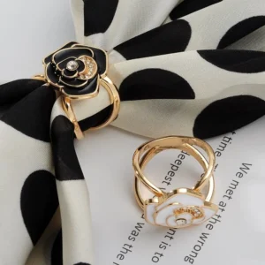 Kristall Schal Schnalle neue DIY Knoten Artefakt Schal Ring Clip Legierung multifunktion ale Broschen Schmuck Zubehör