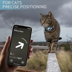 Katzen-GPS-Tracker-Halsband, wasserdicht, Anti-Verlust-Haustier-Tracker, Bluetooth-Locator für Haustiere, leichtes intelligentes Halsband für sichere Haustier-Tracking