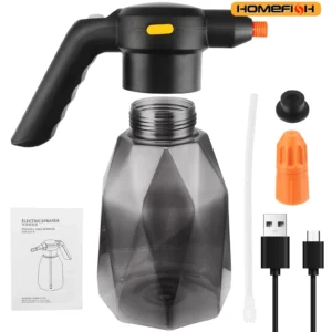 2L wiederaufladbarer elektrischer Handsprinkler, zerstäubende Gießkanne, Wassersprüher für Gartenpflanzen