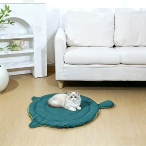 Dog Bed Mat for Sleeping, Big Face Cat Style Cat Bed Pad for All Seasons, Soft Breathable Washable Pet Cushion for Cats Dogs