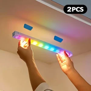 RGB Ambiente-Sensorleuchte - Wiederaufladbare Magnetische Wandlampe Stimmungslicht für Schrank Flur Treppe