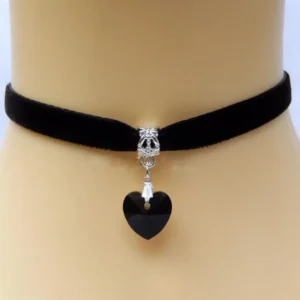 Choker-Halsketten, verstellbar, schickes Kunstleder, Vintage-Gothic-Stil, Samt-Choker für Frauen, Halsdekoration, Schmuck am Hals
