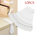 10 teile/los Für Baby Möbel Tür Schublade Schloss Kühlschrank Sicherheitsschlösser Kind Beweis Infant Protector Braun Schrank Sicherheitsschloss