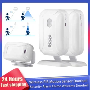 Motion Sensor Türklingel Drahtlose PIR Motion Sensor Detektor Sicherheit Alarm Chime Willkommen Willkommen Besucher Glocke Für Shop