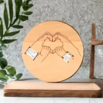 Baby Birth Wristband Wooden Commemorative Bracelet Display Bracelet Decoration Display Board Commemorative Card Baby Milestone