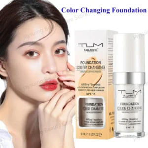 Foundation Farbwechsel Make-up Basis nackt Gesicht volle Abdeckung matt Concealer lang anhaltende Make-up flüssige Foundation Creme 30ml