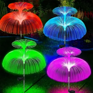 Solar Quallen Lampen Outdoor Garten Weg Lichter Wasserdichte Rasen Lichter Solar Power Hof Gehweg Terrasse Dekor