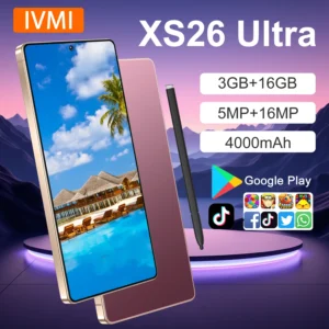 IVMI XS26 Ultra Smartphone Android 3GB+16GB 6.9'' Dual SIM GPS Face Unlock 4G Network WIFI Google Play Store Mobile Phones