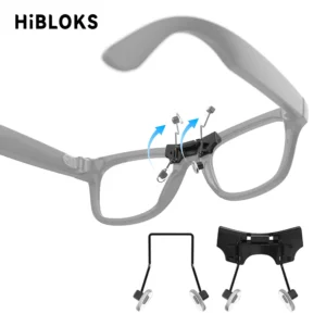 HIBloks Eyeglass Nose Pads For Ray-Ban Meta Wayfarer Gen1 & Gen2 (RW4012/RW4006/RW4008) Smart Glasses Silicone Anti Slip Clip