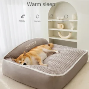 Neues Katzenbett Hundebett Zwinger Rutschfest Winter Warm Kleiner Hundezwinger Abnehmbar Waschbar Weiches Welpenkissen Katzenbedarf